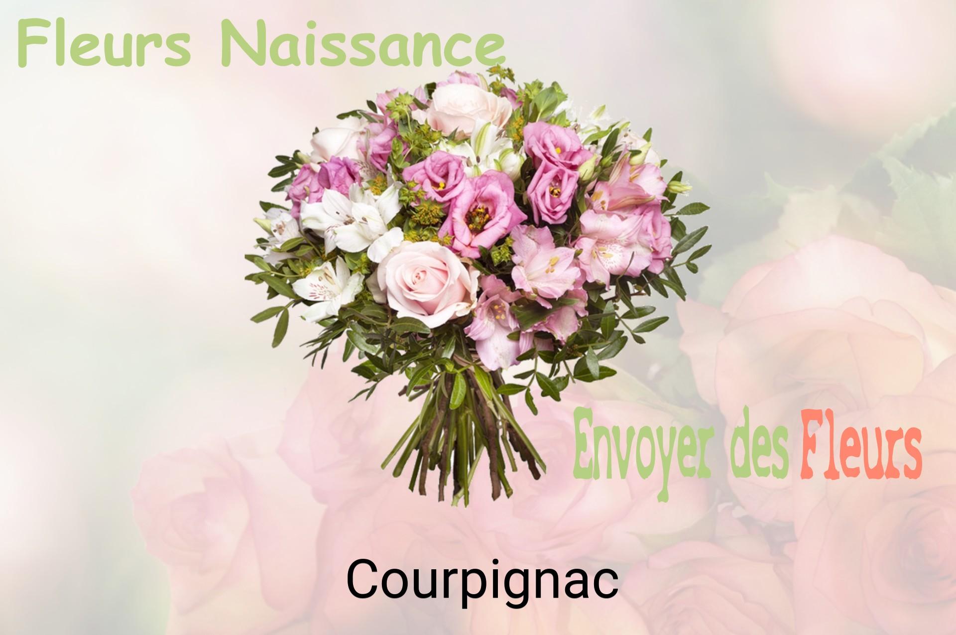 Bouquet de fleurs de naissance livré à Courpignac